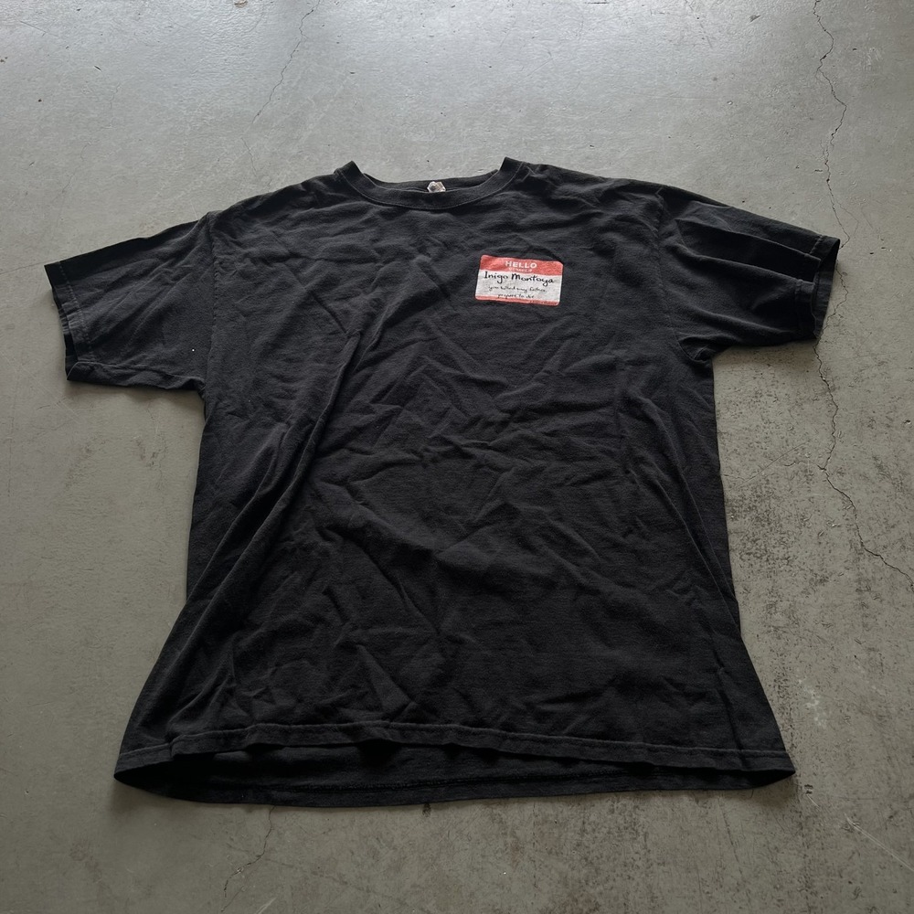 Vintage The Princess Bride Promo Shirt Mens L Y2K 2000s Movie Inigo Montoya Film